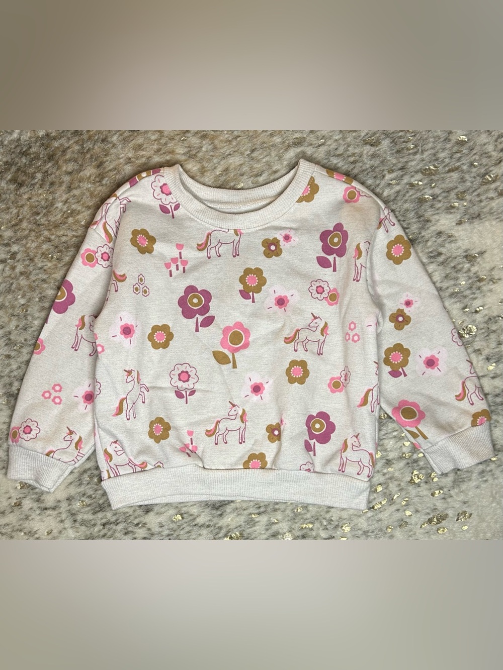 5 for $25🔥Garanimals Floral White Pullover Sweatshirt‎ 24M